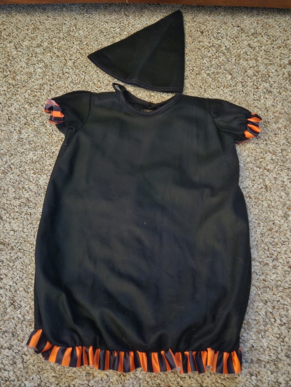 Rubie's Costume Co Black Orange Witch Halloween Costume Toddler Size